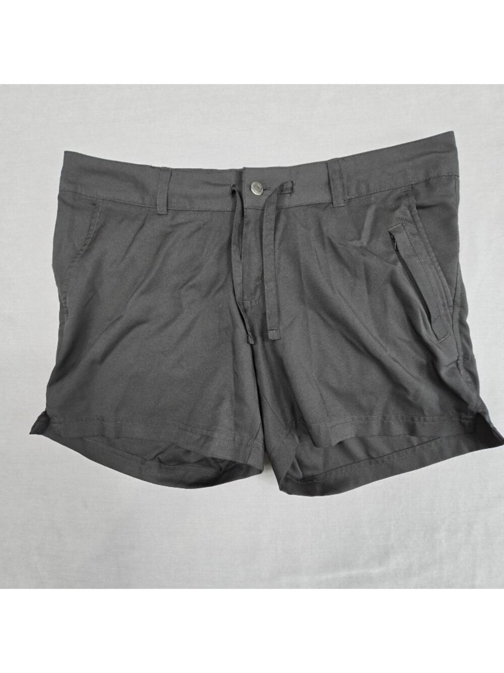 Magellan Outdoors Womens Black Polyester Drawstring Shorts Size L